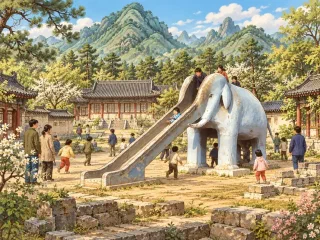 承徳の皆さん、避暑山荘の象の滑り台を覚えていますか
